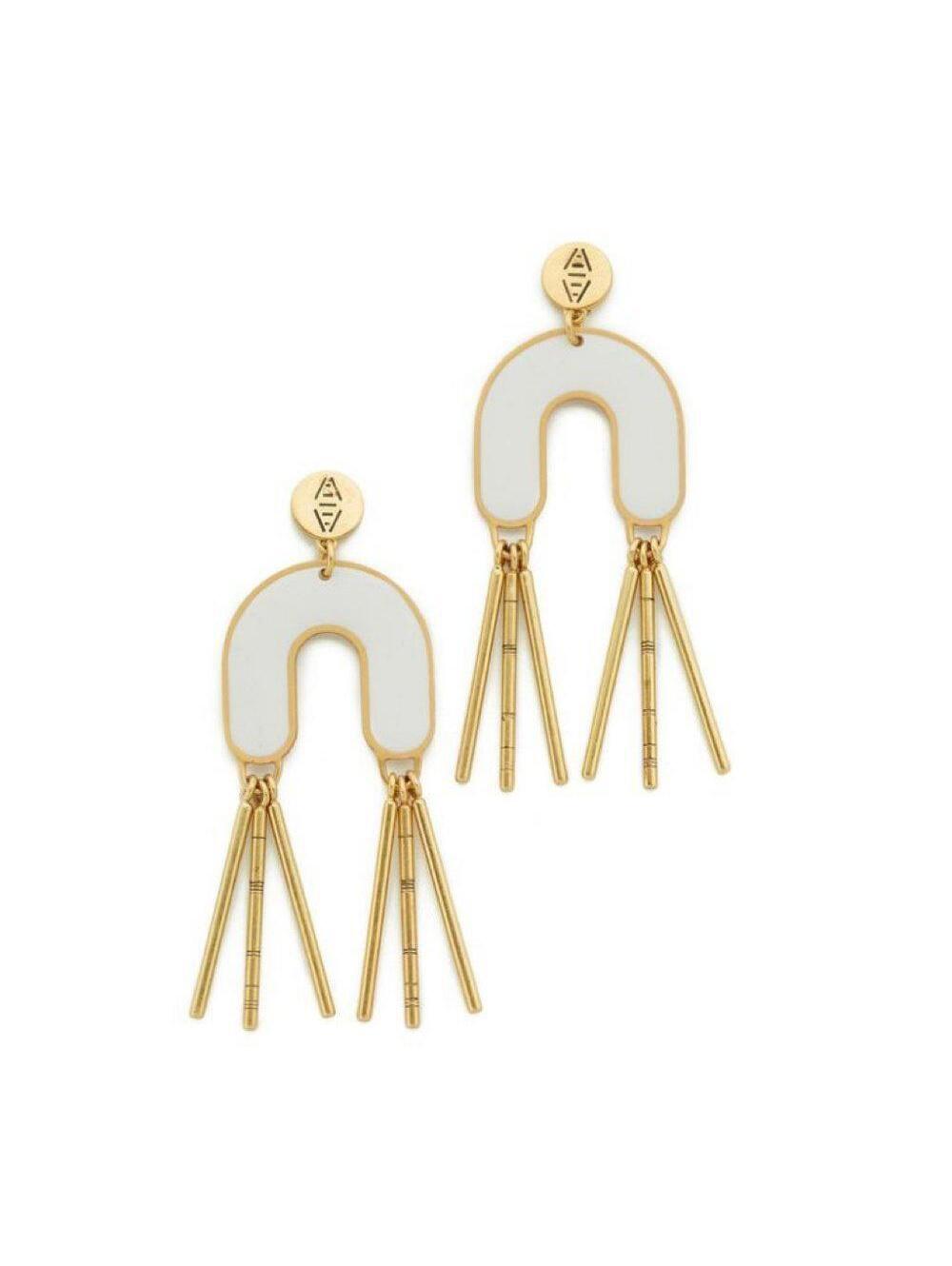 Madewell Enamel Fringe Earrings